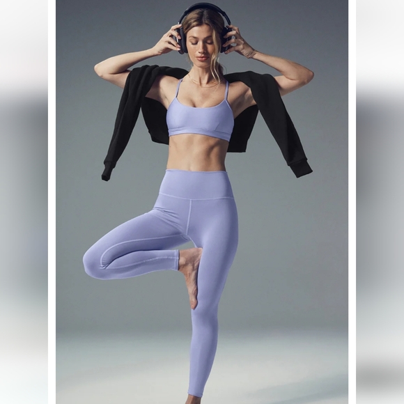 ALO Yoga Pants - Alo yoga Lilac Blue airlift high waist leggings 7/8 NWT